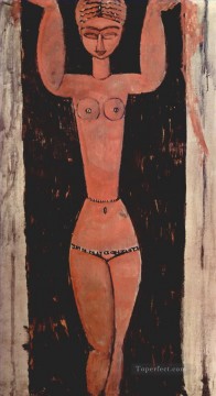 Amedeo Modigliani Painting - standing caryatid 1913 Amedeo Modigliani